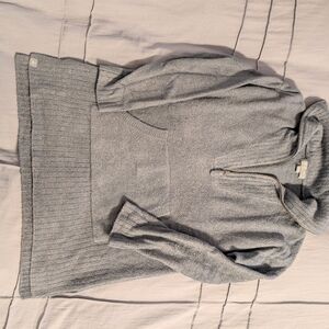 Barefoot Dreams Cozy Chic Lite Quarter Zip Tunic Sweater XS Blue